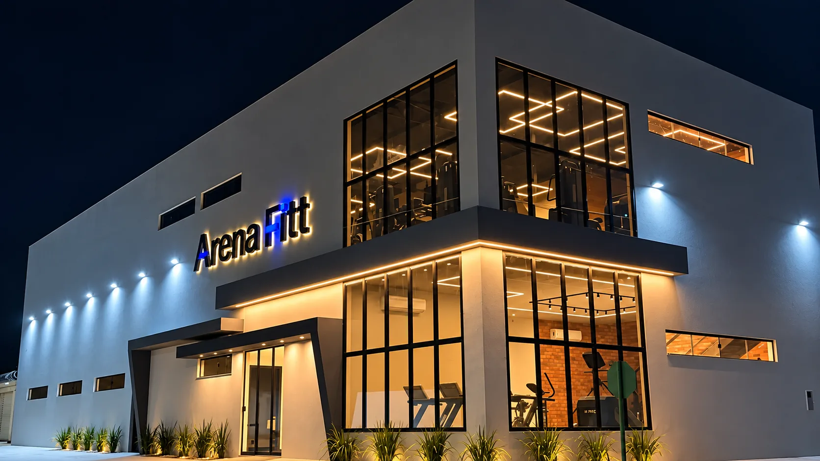 Fachada da Arena Fitt — academia em São Francisco/MG