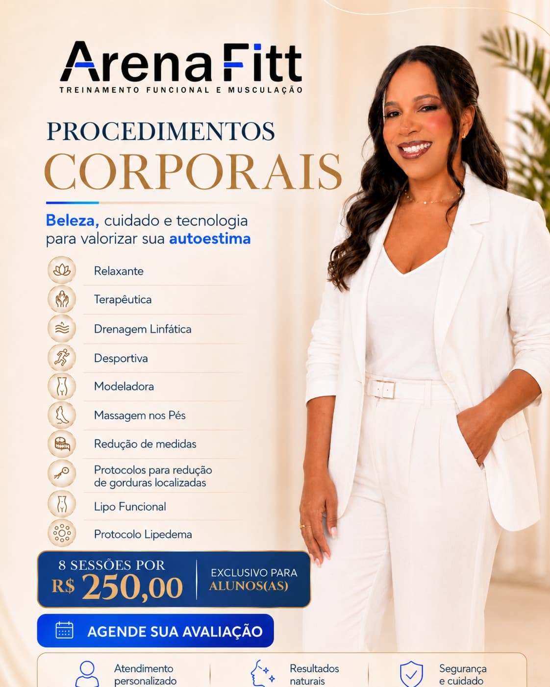 Procedimentos Corporais — Estética Arena Fitt