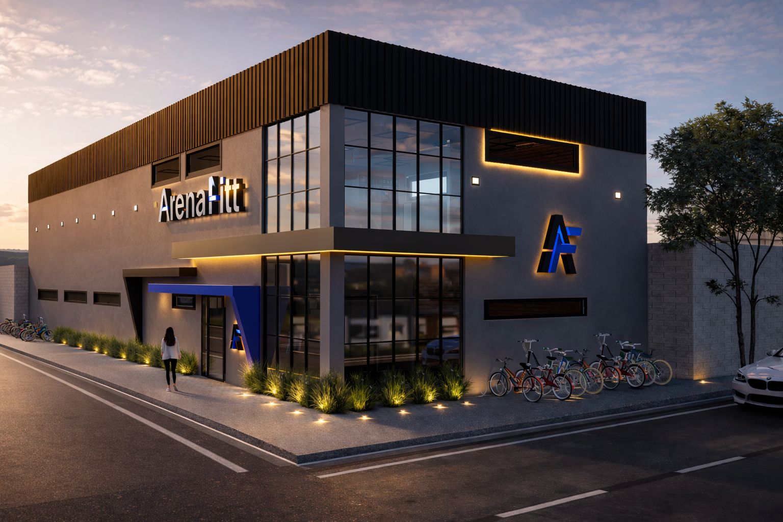 Fachada da Arena Fitt — academia em São Francisco/MG